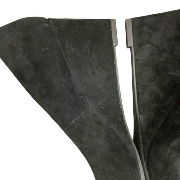 Tory Burch suede leather Claire closed toe wedge heel shoes new without box - Picture 7 of 16